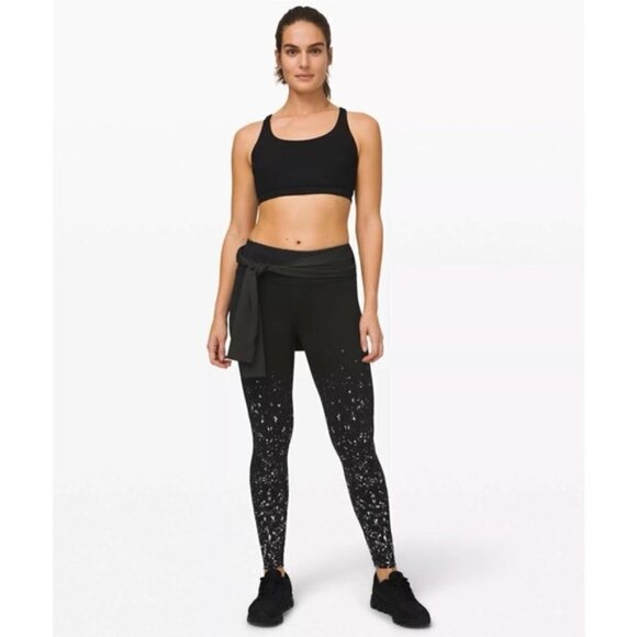 Lululemon Speed Wunder Tight 28 Speckle Shine Size 2‎ - Picture 1 of 7